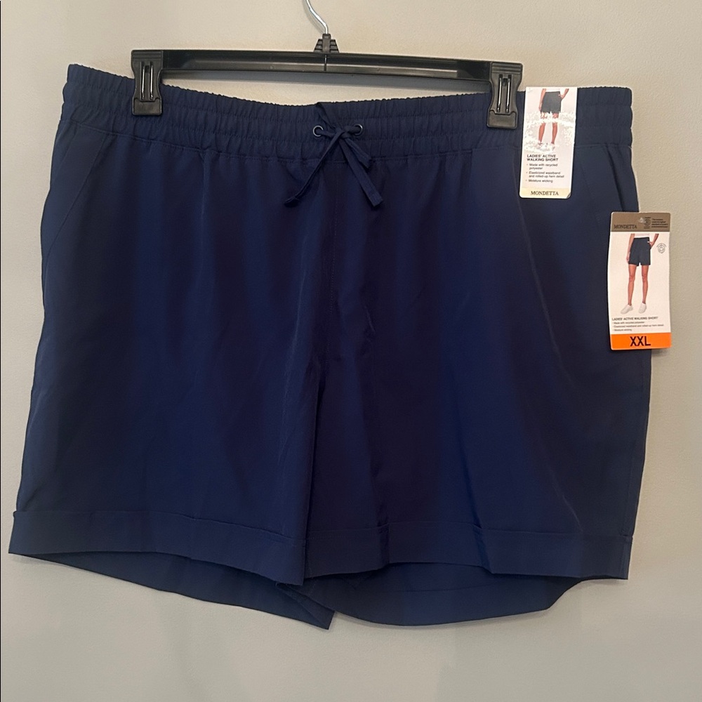 NWT Ladies’ Mondetta Active Walking Shorts, Size XXL, Navy